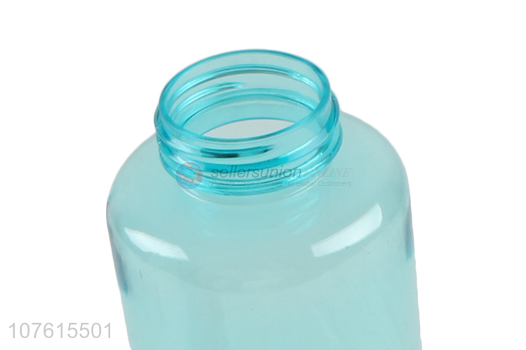 Latest arrival clear colored plastic water bottle portable sports bottle