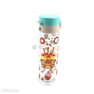 New design fashion plastic water bottle large capacity drinking bottle