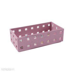 New Style Colorful Rectangle Straw Storage Box For Sale