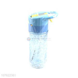 New design 330ml keep cooler mist water bottle bpa free straw water bottle