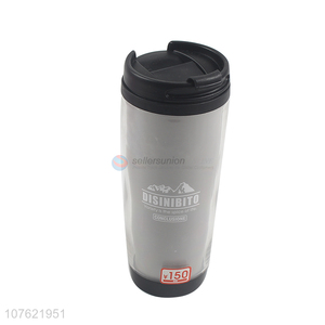 Hot selling 350ml doubel-wall mug plastic water bottle car tumbler