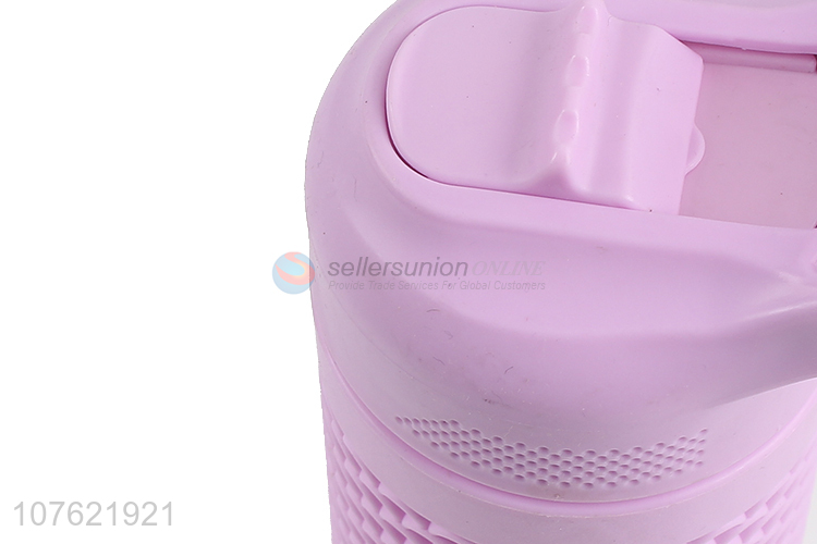 Unique design women girls water bottle plastic water bottle with straw