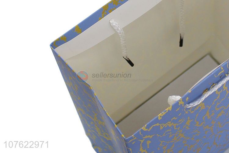 New Arrival Gold Hot Stamping Gift Bag Colorful Tote Paper Bag