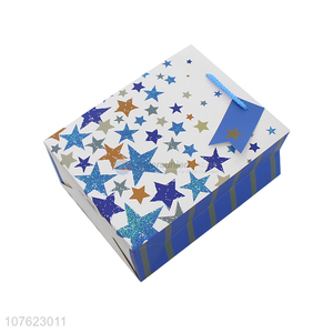 Best Quality Star Pattern Gold Powder Colorful Paper Gift Bag