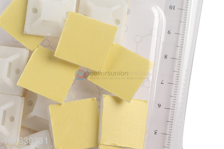 Hot sale adhesive cable tie mount plastic wire clamp