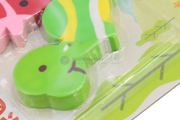 Hot Selling Cartoon Animal Shape Eraser Students Stationery