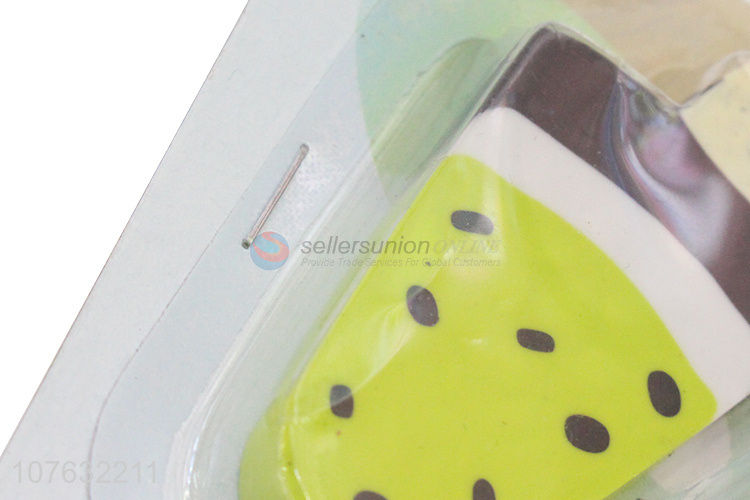 New Design Fruit Popsicle Shape Eraser For Students