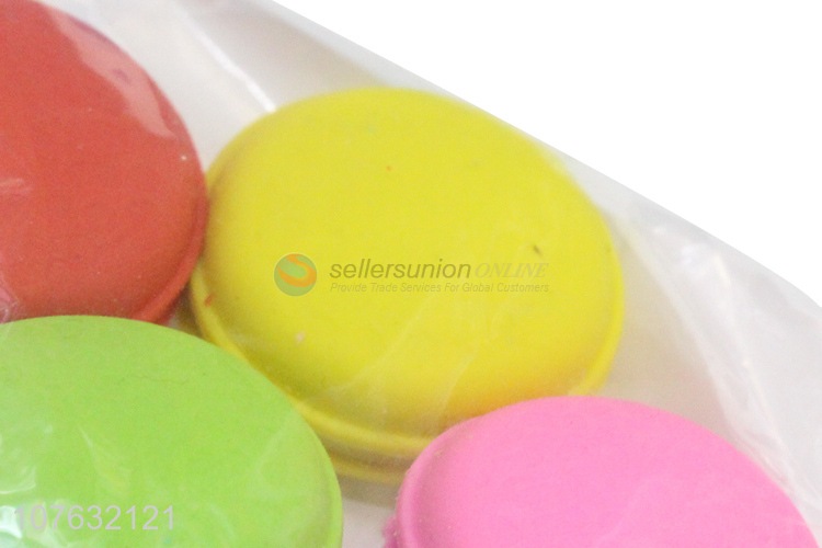 Custom Macaron Shape Colorful Eraser Gift Set For Sale