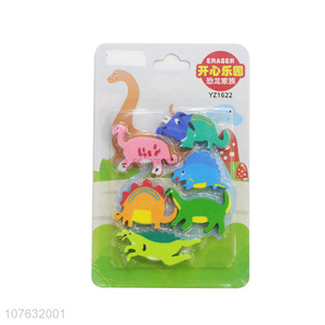 New Arrival Various Dinosaur Shapes Eraser Gift Set For Kids