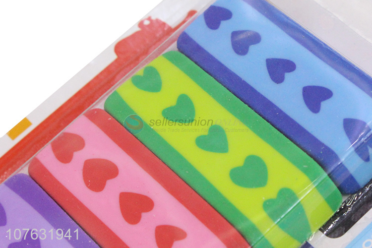 Wholesale 4 Pieces Colorful Non-Toxic Eraser Set For Kids