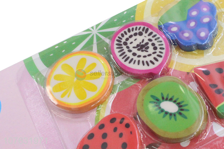 Best Price Colorful Fruit Shape Eraser Gift Set For Children