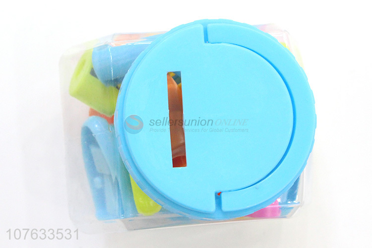 Cartoon Design Colorful Plastic Pencil Sharpener