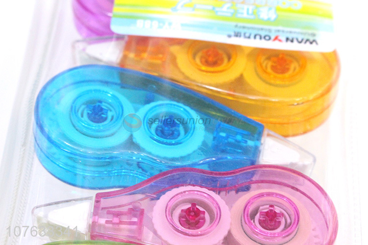 Low Price Colorful Plastic Transparent Correction Tape Set