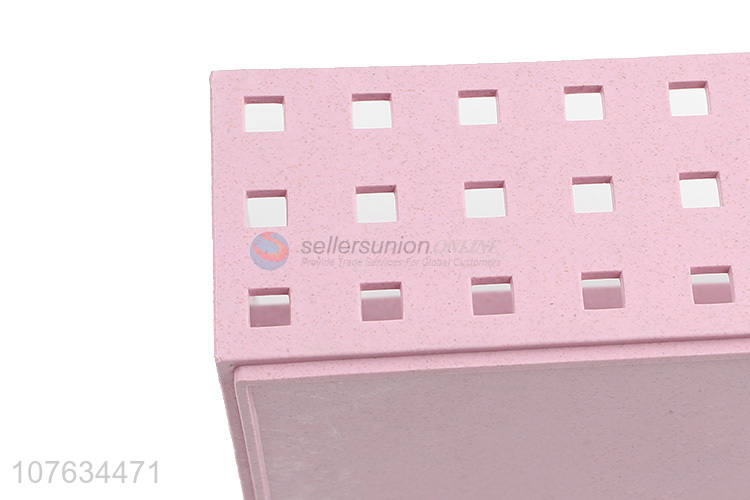 Low price durable rectangular wheat fiber plastic storage box