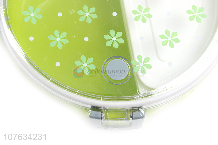 Good quality round plastic lunch box plastic food container