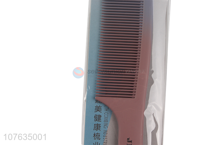 Best selling colorful plastic comb eco-friendly hair comb