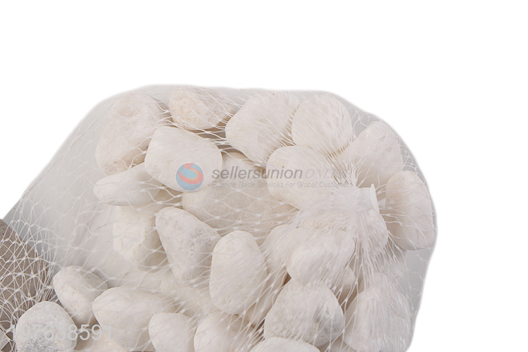 Wholesale white natural stones for fish tank decoration