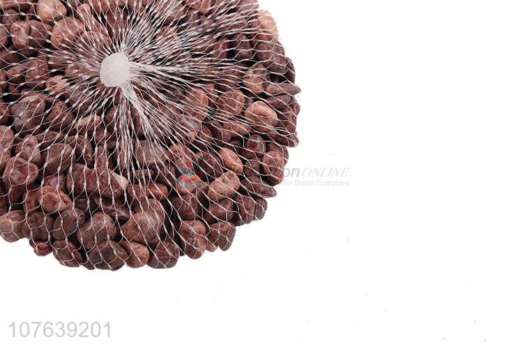 High quality wholesale fish tank chicken blood red stone with net bag