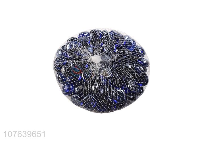 Wholesale low price dark cobalt blue bright flat glass ball