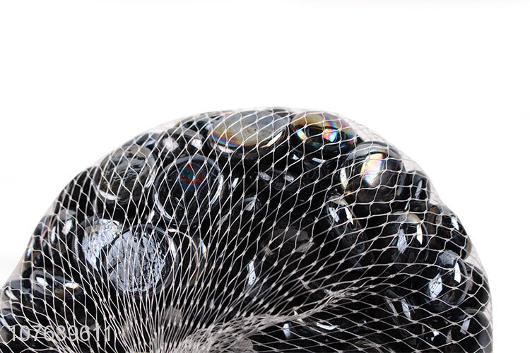 New style hot sale black flat transparent glass ball decoration