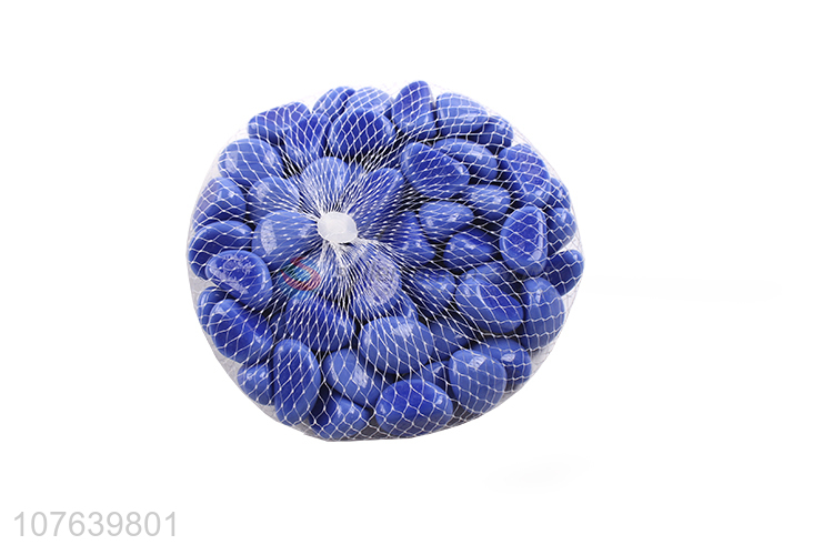 Wholesale blue porcelain cashew glass beads