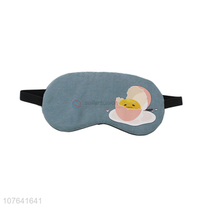 Custom kawaii cartoon egg travel airline cooling eye mask eye patch