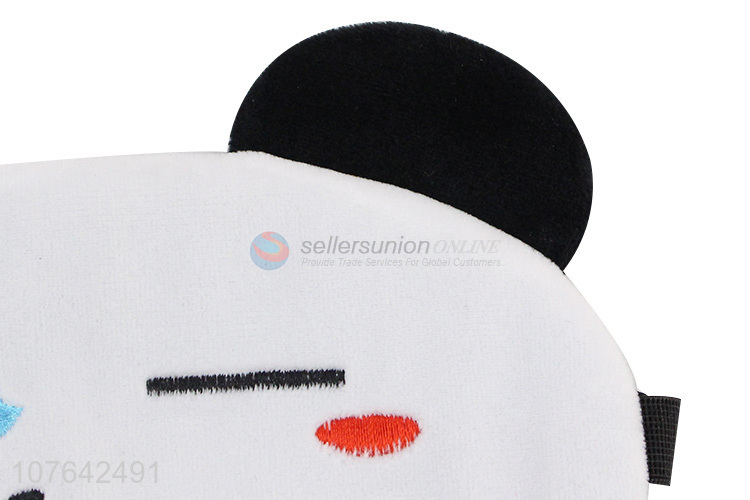 Hot products cartoon ice pack short plush sleep eye mask for travel