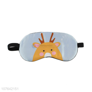 Good quality cartoon deer blindfold adjustable band sleep eye mask