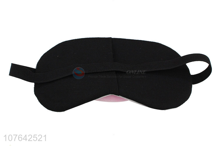 China factory cartoon short plush eye mask cooling eye patch for airline