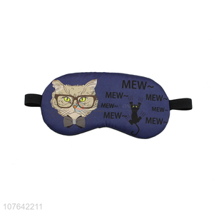 Factory direct sale cartoon cat hot compress ice compress sleep eye mask