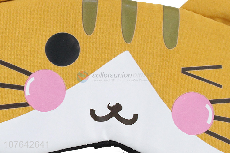 Top seller cartoon cat shape travel airline cooling eye mask eye patch