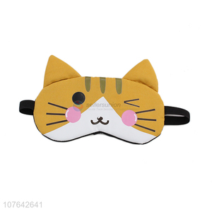 Top seller cartoon cat shape travel airline cooling eye mask eye patch