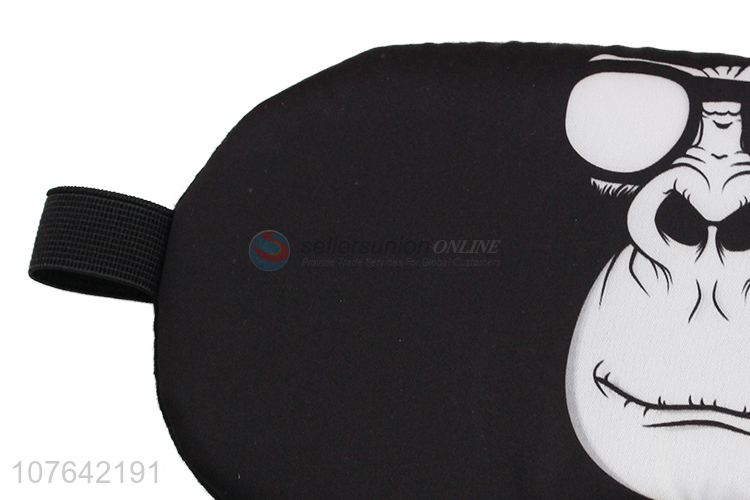 Best selling cartoon gorilla ice pack polyester cotton sleep eye mask