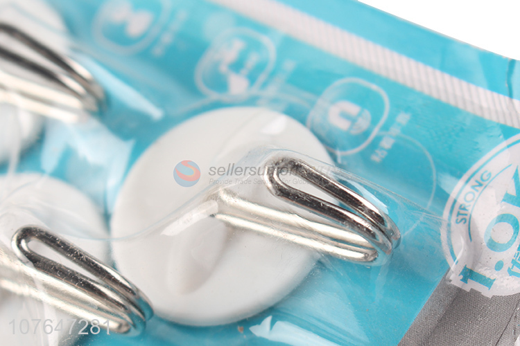 Low Price White Round Sticky Hook Multipurpose Adhesive Hook Set