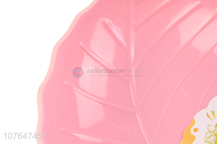 Hot Selling Leaf Shape Plastic Fruit Plate Best Fruit Tray