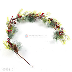 Low price pine cone decoration Christmas day long vine