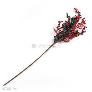 Excellent price red fruit and black fruit long branch decoration