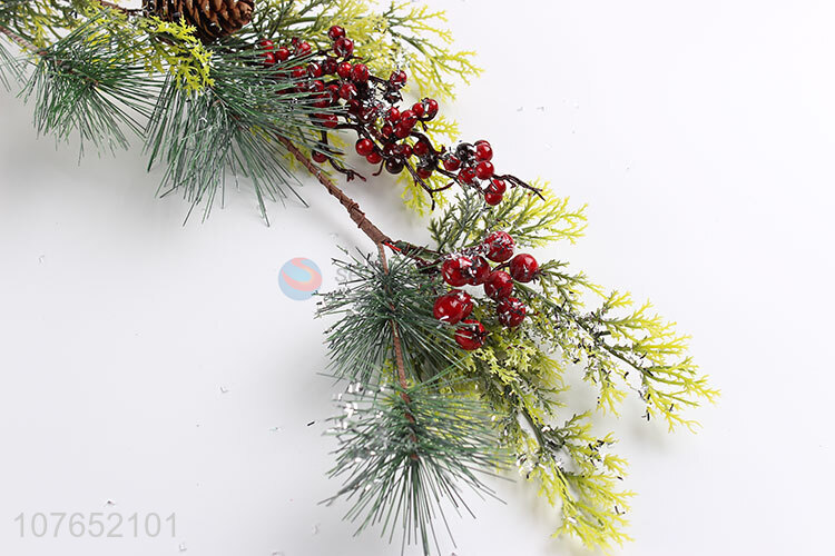 Low price pine cone decoration Christmas day long vine