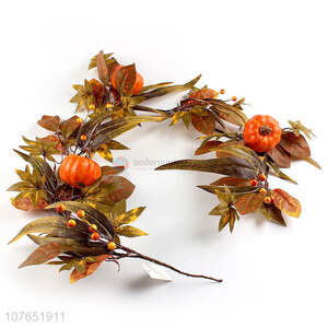 Autumn withered yellow style long vine decoration wreath vine