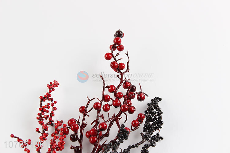 Excellent design red fruit sprigs decoration wreath flower arrangement decoration