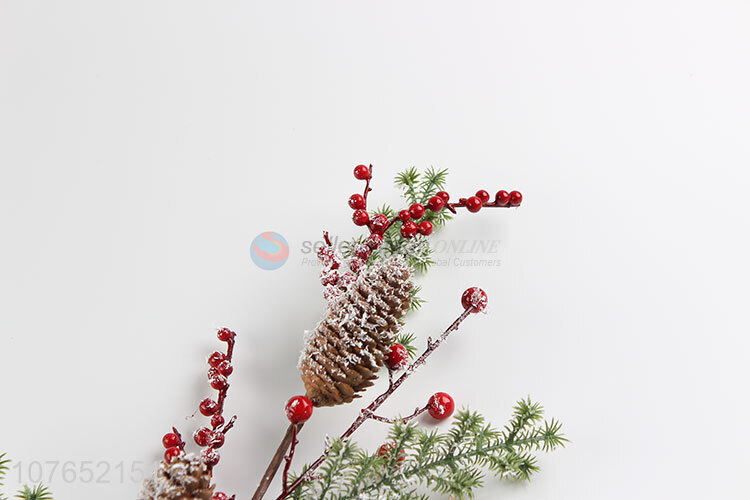 Vase flower arrangement Christmas long branch garland decoration