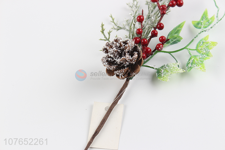 High Quality Snowflake Pine Nuts Wreath Pendant Decoration Christmas Sprigs