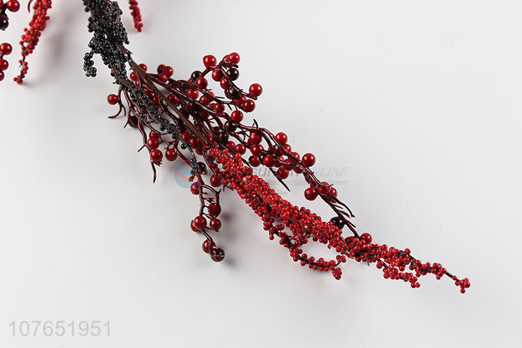 High quality red fruit decoration wreath decoration long vine