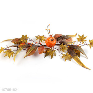 Good quality autumn long vine decoration wreath horns