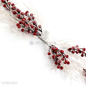 Hot sale home holiday red fruit decoration horns