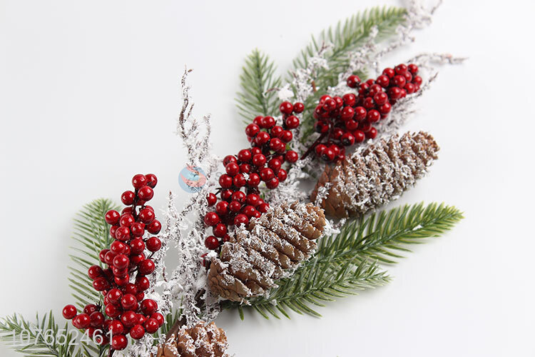 Cheap price pine cone decoration Christmas day long vine