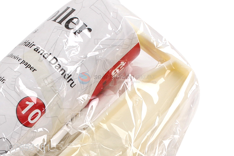 Hot selling 10 sheets plastic handle paper sticky lint roller