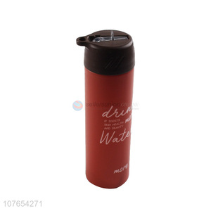 Hot selling fashion eco-friendly motivational water bottle with straw