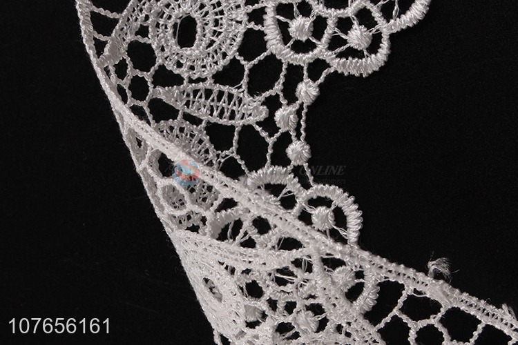 Latest product delicate white lace ribbon trim for women dresses