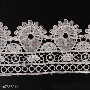 Factory price white lace ribbon for clothing accessories